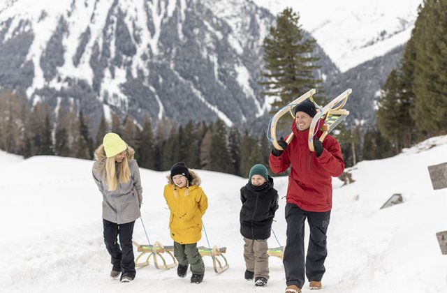 Rodelgaudi für Alt und Jung im Tuxertal