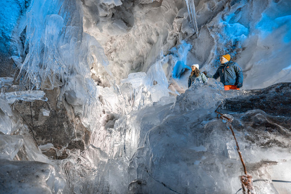 Natur Eis Palast am Hintertuxer Gletscher Natur Eis Palast am Hintertuxer Gletscher