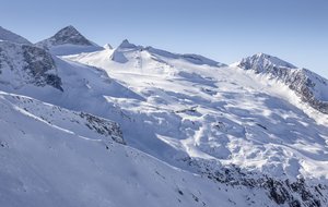 Blick auf den Hintertuxer Gletscher