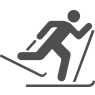 Cross-country ski runs icon Cross-country ski runs icon