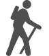 Winter hiking trails icon Winter hiking trails icon